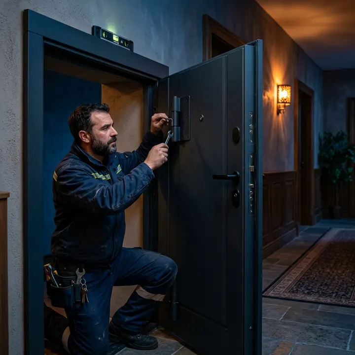 Installation de porte blindée par un serrurier SOS SERRURIER