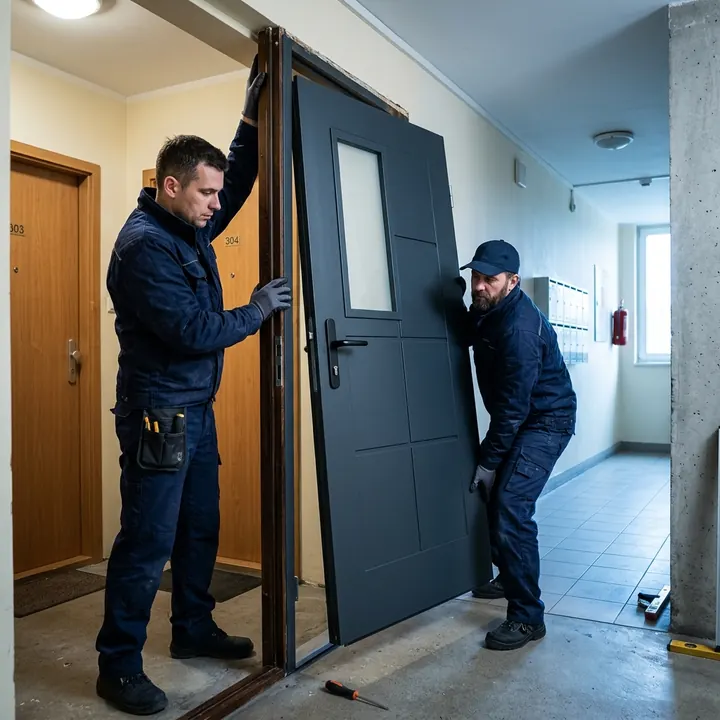 Remplacement de porte par un serrurier SOS SERRURIER