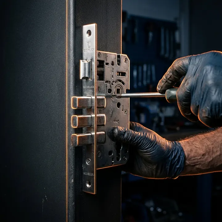 Installation de serrure multipoints par un serrurier SOS SERRURIER